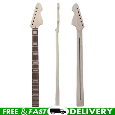 Guitar Neck 22 Fret 30 Inch Maple Rosewood Fretboard Block Inlay Baritone Necks - Image 1 of 4