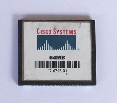 1x Cisco Systems CF Card Compact Flash Memory Card  64mb Used #108 - Image 1 of 3