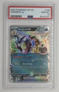 Farigiraf ex 108/162 Sv05: Temporal Forces Holo PSA 10 Gem Mint 🌶️🥵 - Picture 1 of 2