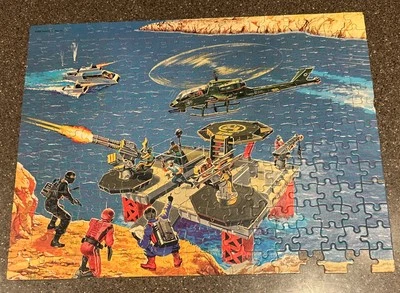 1985 G.I. Joe Mural Puzzle Battle #3. Коробка в отличном состоянии. Отсутствуют 2 шт. - Изображение 1 из 4