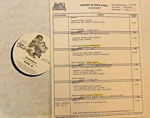 RADIO SHOW 5/10/84 THE HISTORY OF ROCK & ROLL JOHN LENNON TRIBUTE w/13 TUNES - Picture 1 of 1