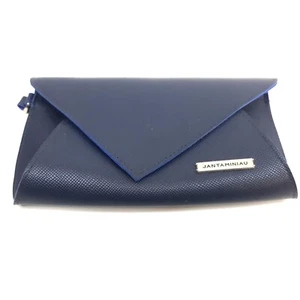 Jan Taminiau Blue Clutch Wallet Purse Wristlet KLM Royal Dutch Designer - Picture 1 of 7