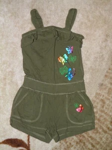 Girls The Children's Place Olive Butterfly Romper Size XS(4) - Picture 1 of 1