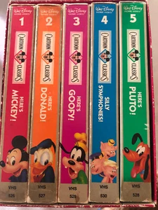 Cartoon Classics Mickey Mouse VHS set - Picture 1 of 1