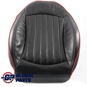 Seat Backrest Heated Mini R56 R57 Front Right O/S JCW Sport Cover Leather Black - Picture 1 of 14
