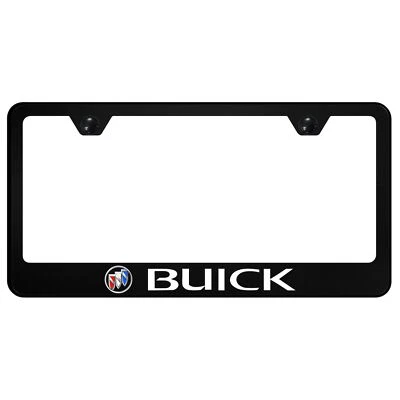 Buick Tri Color UV Print Polycarbonate License Plate Frame (Black) - Image 1 of 2