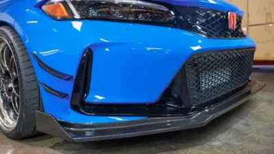 APR Performance Carbon Fiber Front Bumper Canards for Honda Civic Type R FL5 23+ - Image 1 of 4