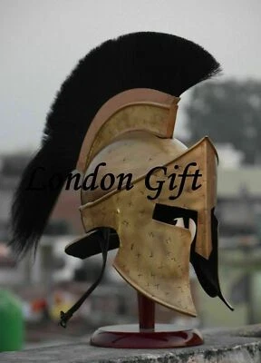 300 Spartan Movie King Leonidas Medieval Roman Helmet Greek Spartans helmet - Imagem 1 de 3