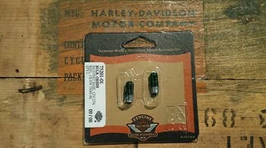 Harley Davidson Green Light Bulbs 12V .17 A Bayonet 75201-01 NOS OEM 2 PACK  - Picture 1 of 2