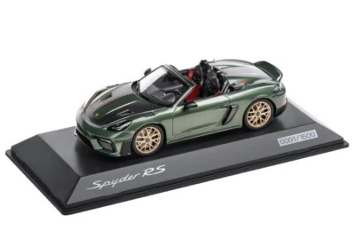 1/43 Porsche 718 Spyder RS (982) Green Diecast Model Car by Spark WAP0202150RSPY - Image 1 of 4