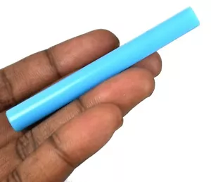 50 Kt + Brasilianischer Blau Türkis Edelstein Natürliche Zylindrische Form AGI Zertifiziert - Bild 1 von 8