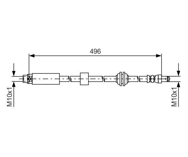 Brake Hose Bosch 1987481590 for BMW 5 Series 5 Series Touring - Image 1 of 1