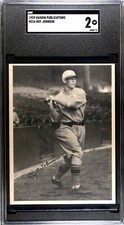 1929 Kashin Publications R316 ROY JOHNSON Tigers SGC 2 Good *UNDERGRADED*