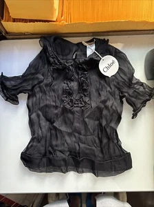 Neu mit Etikett Chloe Seidenrüschenbluse Größe 36 - Bild 1 von 2