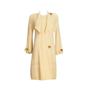 1920s Vintage Hand Knitted Coat - Tie Collar Detail - Picture 1 of 5