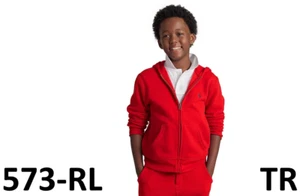 POLO RALPH LAUREN Big Boys Cotton Fleece Zip Up Hoodie, Avery Heather, Size 5 - Picture 1 of 12