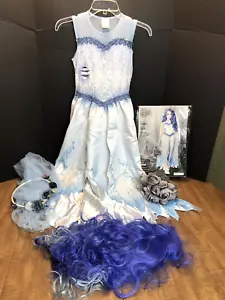 Costume Spirit Halloween bambino/bambino Emily Corpse Sposa Taglia Med 8-10 NO GUANTI - Foto 1 di 20