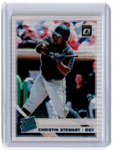 2019 Donruss Optic Rated Rookie Prizm Christin Stewart Rookie Detroit Tigers #32