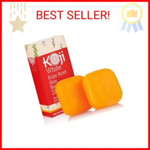 Pure Kojic Acid Skin Brightening Soap, Even Tone Cleansing Face and Body Bar for - Picture 1 of 2