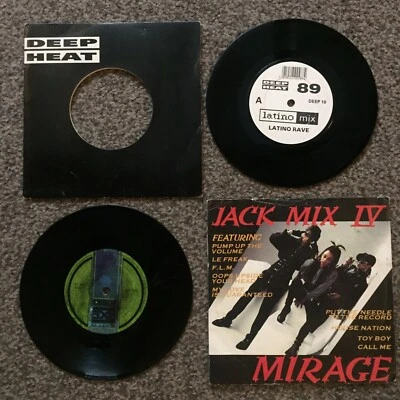 Deep Heat '89 Jack Mix IV Mirage 7" Vinyl Singles mega mix bundle - Image 1 of 2