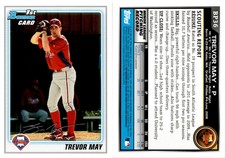 Trevor May 2010 Bowman Baseball Card BP36  Philadelphia Phillies