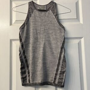 Athleta Women’s XS Fitted Racerback Tank Top Heather Gray Texture Athletic