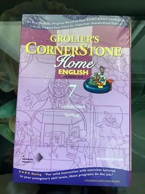 New 1998 Groliers Corner Stone Home #7 Win or Mac CD-Rom New - Image 1 of 4