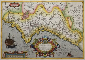 Königreich Valencia - A. Ortelius 1592 - Valentiae Regni... Typus - Spain - Rare - Picture 1 of 3
