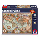 Schmidt Gry Antyk Mapa świata 3000 elementów Puzzle dla dorosłych Puzzle Puzzle wtykowe