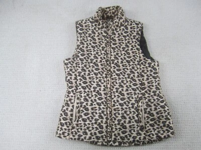 Entro Vest Jacket Womens Small Cheetah Print Zip Up Outdoor Polyester Boutique - Image 1 of 4