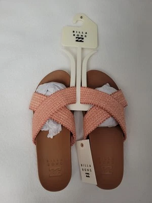 Sandalias Billabong Ávila Tejidas Banda Cruzada Deslizables Dulce Melocotón Talla 6 Foto 1 de 4