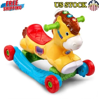 Juguete de aprendizaje interactivo 2 en 1 caballo mecedor con luces de sonido Zest nuevo Foto 1 de 3