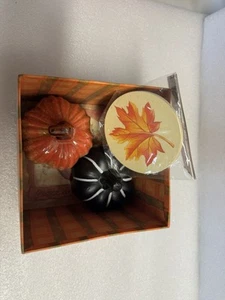 Halloween Pumpkin Gift Box New With Black And Orange Pumpkins - Picture 1 of 7