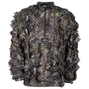 MOSSY OAK Mens Camouflage Hunting Half Zip Jacket Without Hood - Leafy 3D (X-... - Picture 1 of 2