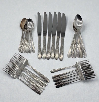 Oneida Tudor Community Bridal Wreath Silverplate Flatware Set 32pc Service for 6 - Изображение 1 из 4