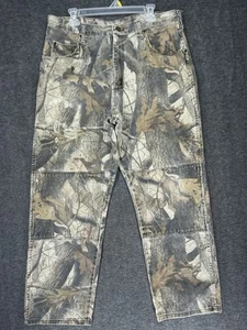 Vintage Wrangler Realtree Hardwoods Double-knee Camo Pants Mens 36x30 distressed - Picture 1 of 15