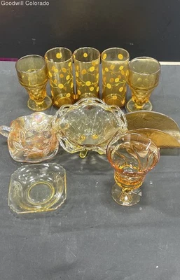 Lote de 10 utensilios de cocina de vidrio naranja surtido sin marca Foto 1 de 4