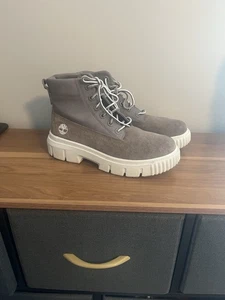 Women’s Timberland Greyfield Lace Up Canvas/ Suede Ankle Boot Size 8 - Picture 1 of 8