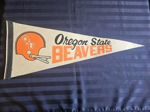 Vintage Oregon State Beavers Football Felt Pennant Banner Flag *See Description* - Picture 1 of 14