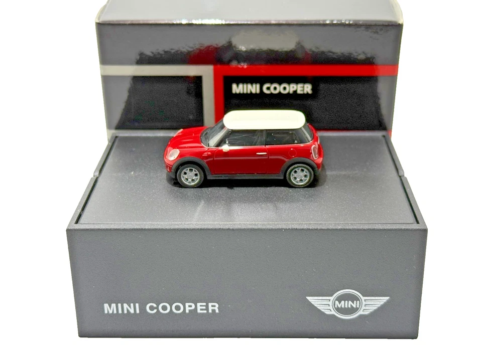 2006- Mini Cooper ( R56 ), Red , Herpa  Mini, plastic 1:87 Scale, 80410410389 - Image 1 of 3