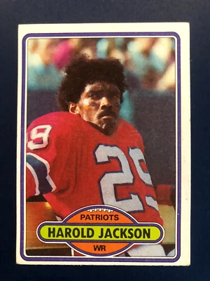 1980 Topps Football - Harold Jackson #7 Patriots Free Shipping - Image 1 of 2