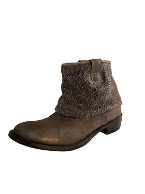 Botines Tamaris Gamuza Tejido Puños Slouch Boho Hippie Wester Alemania Talla 6 37 Foto 1 de 4