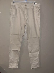 Justice Girls Mid Rise Super Skinny Khaki Color Uniform Pants Size 18 Plus L14 - Picture 1 of 4