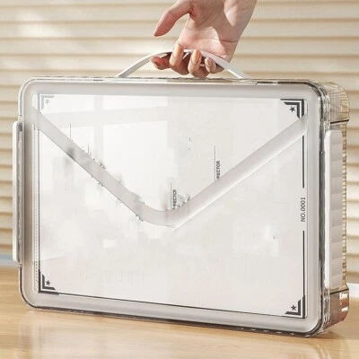 A4 Scrapbook  Storage Box Plastic File Box Plastic I2L85656 Foto 1 de 4