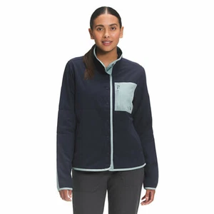 Women's The North Face Mountain Sweatshirt 2 Coat Fleece Full Snap Jacket NF New - Picture 1 of 9
