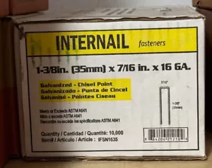 N35 - 1-3/16" Galv. Staples N Filo 7/16" Corona per Cavo Senco,Hitachi e Porter - Foto 1 di 3