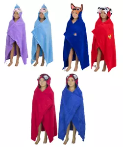 Official Licensed Character Fleece Hoodie Blanket 80 cm x 120 cm - Picture 1 of 9