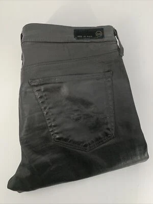 Adriano Goldschmied The Legging 超紧身长裤 30R 灰色涂层弹力 — 第 1/4 张图片