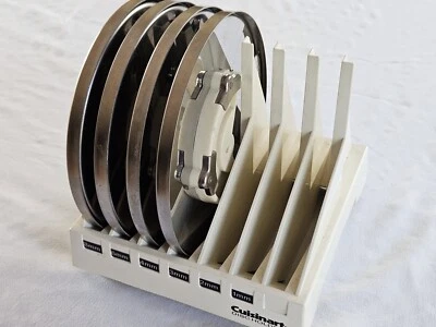 Soporte de disco Cuisinart DLC-7 con 4 discos 3x3mm 4mm 6mm 6x6mm Foto 1 de 4