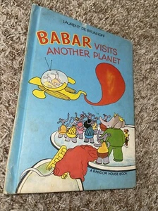 Babar Visits Another Planet by De Brunhoff Vintage 1972 HC - Picture 1 of 9